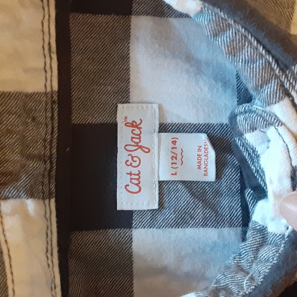 Boys' Plaid Flannel Button-Down Shirt - Cat & Jack™ - Picture 2 of 8